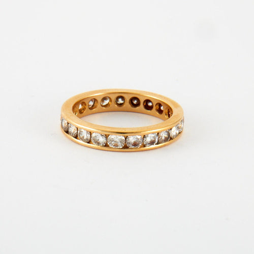 Bague 59 Bague en Or jaune & diamants 58 Facettes