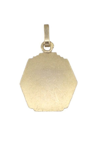 Pendentif Médaille  ancienne Vierge or jaune 58 Facettes 071451