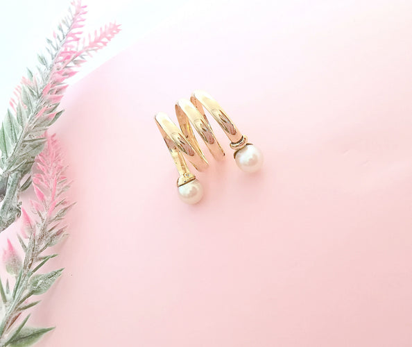 Bague Bague Spirale Perles de culture 58 Facettes AA 1598