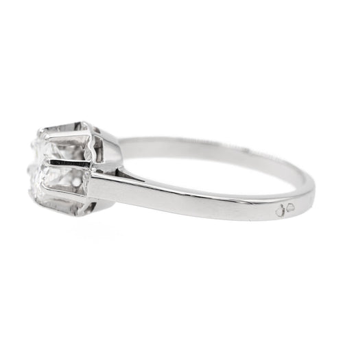 Bague 55 Bague Solitaire Or blanc Diamant 58 Facettes 2538667CN
