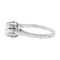 Bague 55 Bague Solitaire Or blanc Diamant 58 Facettes 2538667CN