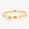 Bague 54 Petit solitaire diamant sur or jaune 58 Facettes 21-316