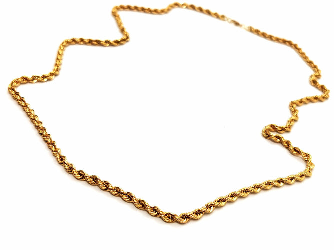 Collier Collier Maille corde Or jaune 58 Facettes 1637044CN