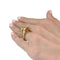 Bague 53 Bague Cartier, "Kozra", en or jaune, émeraude, onyx. 58 Facettes 31946
