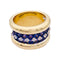 Bague 52 Bague Poiray or jaune, saphirs, diamants. 58 Facettes 32679