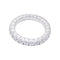 Bague 52 Alliance tour complet or blanc, diamants. 58 Facettes 33230