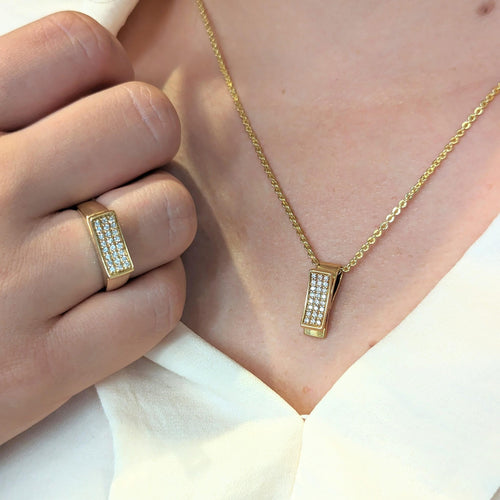 Bague 58 Bague or jaune et diamants 58 Facettes 27531
