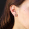 Boucles d'oreilles Boucles d'oreilles fleur or jaune diamant 58 Facettes 21-754