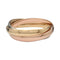 Bracelet Bracelet Cartier, "Trinity", 3 tons d'or. 58 Facettes 32107