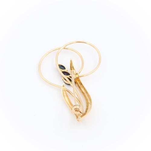 Broche Broche Or jaune Saphir 58 Facettes 1668378CN