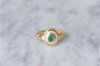 Bague Bague émeraude entourage diamants 58 Facettes