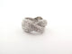 Bague 49 bague POIRAY tresse 4 rangs en or blanc 18k 128 diamants 2.3ct 58 Facettes 253649