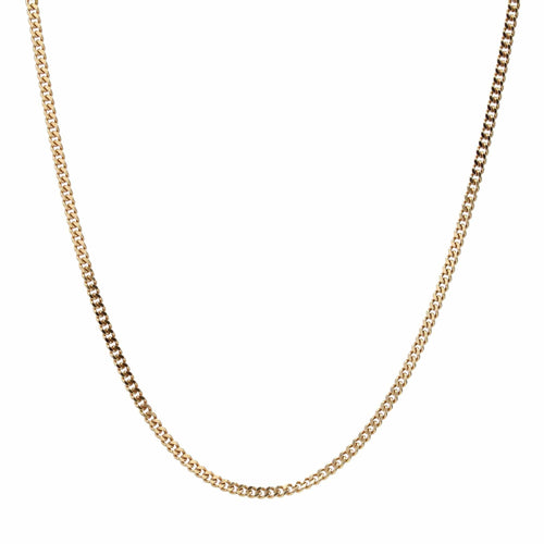 Collier Chaîne or jaune maille gourmette limée 58 Facettes 11-151bis