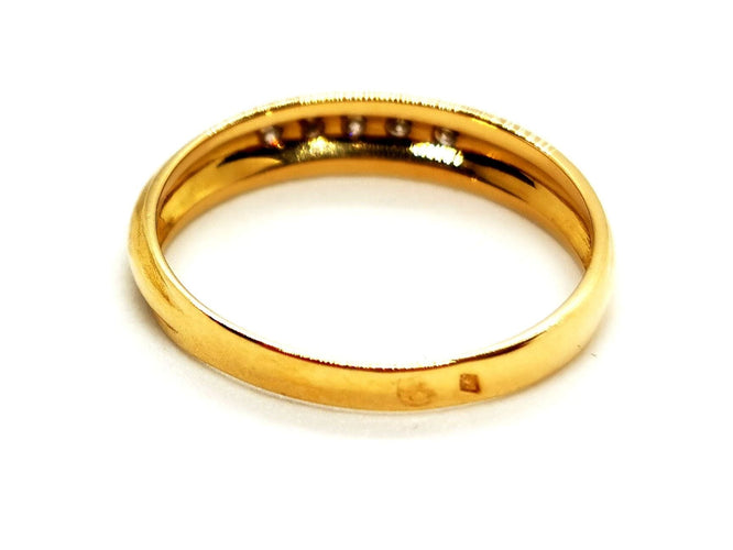 Bague 51 Bague Alliance Or jaune Diamant 58 Facettes 1292146CN