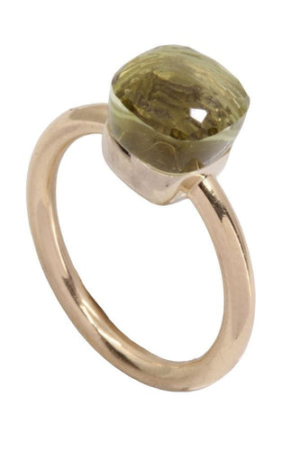 Bague 55 BAGUE POMELLATO NUDO QUARTZ CITRON PM 58 Facettes 080551