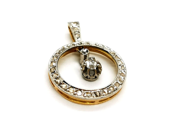 Pendentif Pendentif Or blanc Diamant 58 Facettes 1176284CN