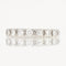 Bague 53 Demi alliance diamants or blanc 58 Facettes 22-160