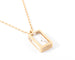 Collier Collier or jaune et diamant sur plexisglass du créateur Pascal Morabito modèle cube 58 Facettes 0