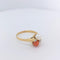 Bague 54 Bague Toi et Moi diamants Perle Corail 58 Facettes 25163