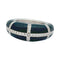 Bague 57 Bague Chaumet, modèle "Anneau", or blanc, diamants et ébène. 58 Facettes 31094
