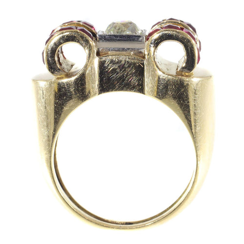 Bague 54 Bague diamant, rubis 58 Facettes 10074-4199