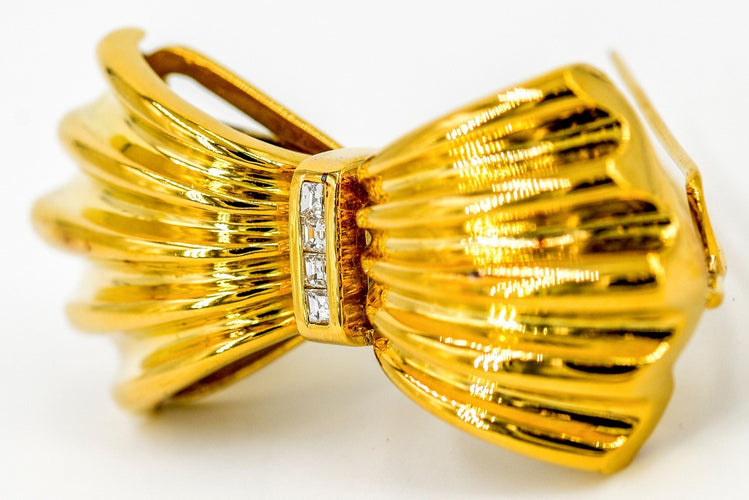 Broche Broche Or jaune Diamant 58 Facettes 05554CD