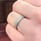 Bague Alliance en platine et diamants 58 Facettes 25378