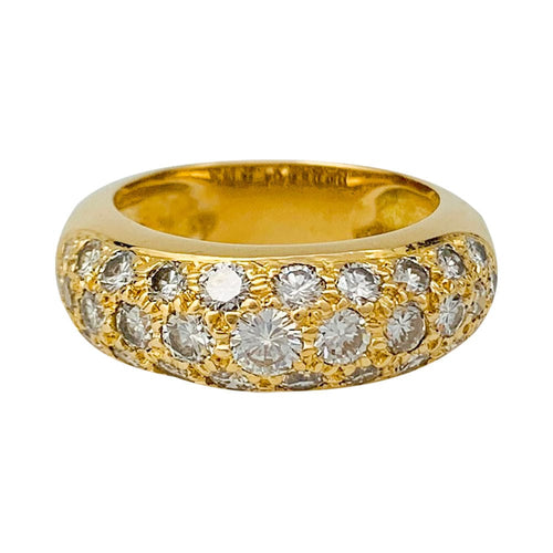Bague 54 Bague jonc en or jaune, diamants. 58 Facettes 31643