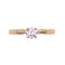 Bague Solitaire en Or jaune, diamant 58 Facettes