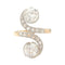 Bague 54 Bague ancienne "Toi & Moi". 58 Facettes 32027