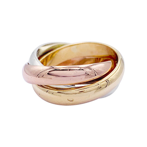 Bague 49 Bague Cartier, Trinity", trois ors. 58 Facettes 32918