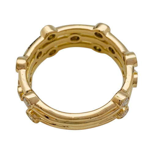 Bague 56 Bague or jaune diamants. 58 Facettes 31771
