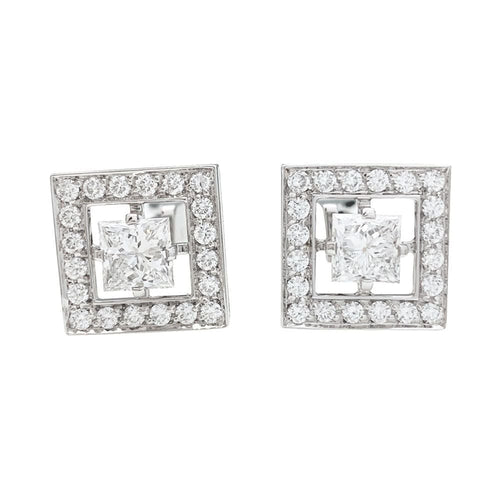 Boutons de manchette Boutons de manchette Boucheron, "Ava", or blanc et diamants. 58 Facettes 31510