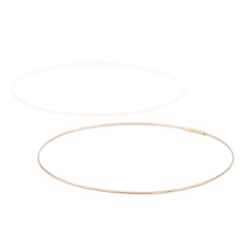 Boucles d'oreilles Ginette NY Boucles d'oreilles Créoles Jumbo Circle Hoops Or rose 58 Facettes 2322881CN