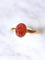Bague Bague ancienne en or jaune et camée cornaline 58 Facettes