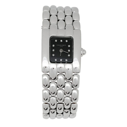 Montre Montre Chaumet, "Khésis", en acier, diamants. 58 Facettes 32040