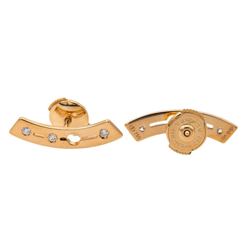 Boucles d'oreilles Dinh Van Boucles d'oreilles Pulse Or rose Diamant 58 Facettes 2558312CN