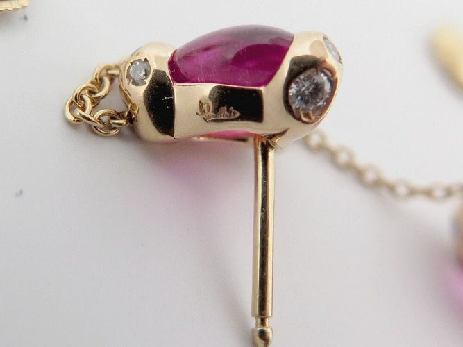 Boucles d'oreilles boucles d'oreilles POMELLATO sassi tourmaline sassi or jaune 18k ears 58 Facettes 249948