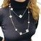 Collier Sautoir Van Cleef & Arpels "Magic Alhambra" en or blanc, diamants. 58 Facettes 33559