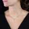 Pendentif Pendentif or jaune perle et feuilles or vert 58 Facettes 19-455I