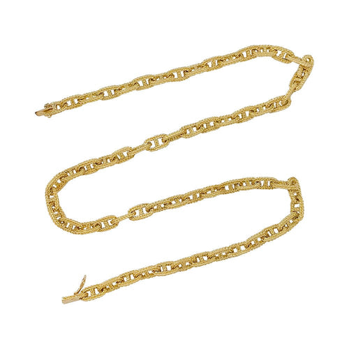 Collier Collier or jaune, maille marine. 58 Facettes 32025