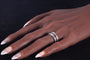 Bague 54 Alliance, rubis, saphirs, diamant 58 Facettes 22350-0261