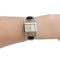 Montre Montre Jaeger Lecoultre & Hermès, modèle "Etrier" en acier, bracelet cuir. 58 Facettes 31519