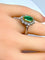 Bague 51 Bague marguerite Emeraude Diamants 58 Facettes AB203