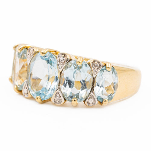 Bague 53 Bague Bandeau Or jaune Topaze 58 Facettes 2112644CN