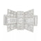 Bague 57 Bague Tank en platine et diamants. 58 Facettes 31424