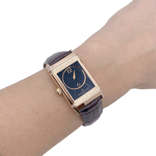 Montre Montre Jaeger-LeCoultre, "Reverso Duetto", en or rose et diamants. 58 Facettes 33246