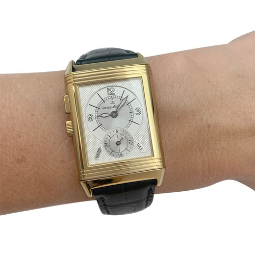 Montre Montre Jaeger Lecoultre, "Reverso Duoface Night & Day", en or jaune. 58 Facettes 31515