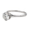 Bague 55 Bague Solitaire Or blanc Diamant 58 Facettes 2621604CN