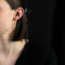 Boucles d'oreilles Puces d'oreilles dômes vintage rubis 58 Facettes 22-630